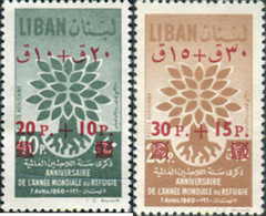 338610 MNH LIBANO 1960 AÑO DEL REFUGIADO - Liban
