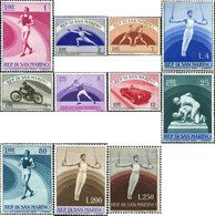 339796 MNH SAN MARINO 1954 DEPORTES - Usados