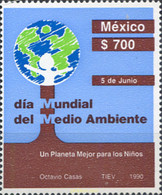 343423 MNH MEXICO 1990 DIA MUNDIAL DEL MEDIO AMBIENTE - Protection De L'environnement & Climat