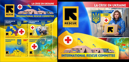 Djibouti 2022, Red Cross In Ukraina, 4val In BF +BF - First Aid