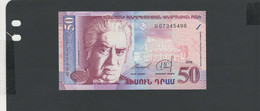 ARMENIE -  Billet 50 Dram 1998 NEUF/UNC Pick-41 - Armenië