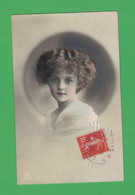 XA1198  JEUNE FILLE  FILLETTE , ENFANT, GIRL , FAMOUS GRETE REINWALD SERIOUS LOOK RPPC - Portraits