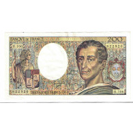 France, 200 Francs, Montesquieu, 1992, H.106, SUP, Fayette:70.12a, KM:155e - 200 F 1981-1994 ''Montesquieu''