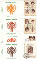 Rwanda Ocb Nr:  FDC 927 - 935 + BL82 (zie  Scan Als Voorbeeld ) - 1970-1979