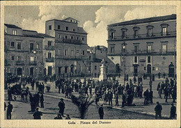 GELA ( CALTANISETTA ) PIAZZA DEL DUOMO - EDIZIONE VENTURA - SPEDITA 1941 (12829) - Gela