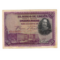 Billet, Espagne, 50 Pesetas, 1928, 1928-08-15, KM:75a, TB - 50 Pesetas