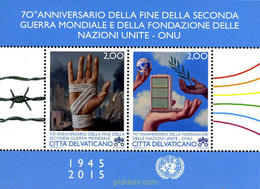 346906 MNH VATICANO 2015 70 ANIVERSARIO DE LA II GUERRA MUNDIAL Y DE LA ONU - Used Stamps