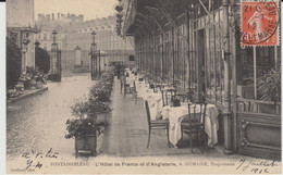 FONTAINEBLEAU (77) - L'Hôtel De France Et D'Angleterre, A. DUMAINE, Propriétaire  - 1912 - Bon état - Fontainebleau