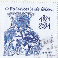 FRANCE 2021  N° 5508 Faïencerie De Gien 1821 - 2021 Oblitéré Cachet Rond - Gebraucht