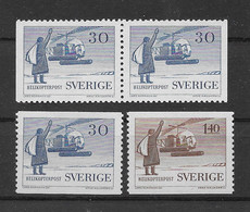 Schweden 1958 Hubschrauber Mi.Nr. 434/35 Kpl. Satz ** Postfrisch - Ongebruikt