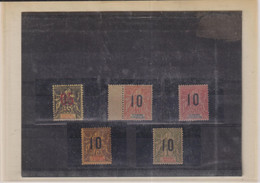 SAINT PIERRE ET MIQUELON-TP N° 100/104-X-1912-TTB - Used Stamps