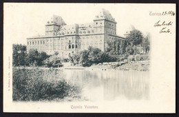 TORINO - CASTELLO VALENTINO -  VIAGGIATA 1901 - F. P. - STORIA POSTALE - Castello Del Valentino