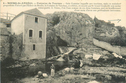 Bourg St Andéol * La Fontaine De Tournes * Lavoir Laveuses Lavandières - Bourg-Saint-Andéol