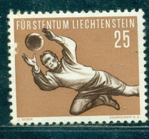 Liechtenstein 1954 Football, Soccer, World Cup, Goalkeeper, Mi. 324,MNH - 1954 – Suiza