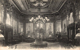 N°100102 -cpa Aix Les Bains -salle De Jeux De La Villa Des Fleurs- - Casino