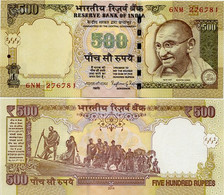 INDIA      500 Rupees      P-106L       2014       UNC  [ Sign. Rajan - Letter E ] - Inde