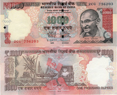 INDIA      1000 Rupees      P-107g       2013       UNC  [ Sign. Subbarao - Letter L ] - Inde