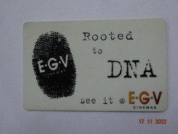 CINECARTE CARTE CINEMA CINE CARD BANDE MAGNETIQUE  ROOTED TO DNA - Thaïland