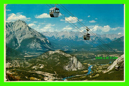BANFF, ALBERTA - VIEW OF TOWNSITE AND THE BOW VALLET - TRAVEL IN 1980 -  BANFF SULPHUR MOUNTAIN GONDOLA LIFT CO - - Banff