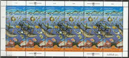 UNO Wien 1992 MiNr.127 - 128 Kleinbogen  O  Gestempelt Saubere Meere ( Dg 71 ) - Gebraucht