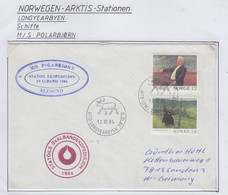 Spitsbergen Cover  Ship Visit MS Polarbjorn Ca Longyearbyen 12.07.1984 (LO2123) - Arctic Expeditions