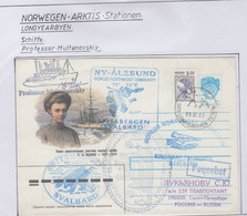 Spitsbergen Cover  Ship Visit Professor Multanovskiy Signature  Ca Longyearbyen 09.07.2003  (LO216) - Expediciones árticas