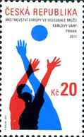 268660 MNH CHEQUIA 2011 CAMPEONATO DE EUROPA DE BALONVOLEA MASCULINO - Volleyball