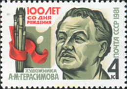 357591 MNH UNION SOVIETICA 1981 PERSONAJE - Sammlungen