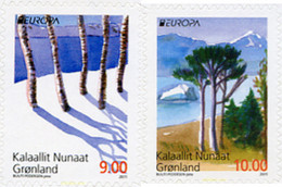 267821 MNH GROENLANDIA 2011 EUROPA CEPT 2011 - AÑO INTERNACIONAL DE LOS BOSQUES - Protection De L'environnement & Climat