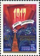 357835 MNH UNION SOVIETICA 1984 ANIVERSARIO DE LA REVOLUCION DE OCTUBRE - Collections