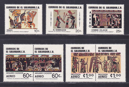 SALVADOR N°  899 & 900, A551 à 555 ** MNH Neufs Sans Charnière, TB (D8897) Culture Maya - 1983 - El Salvador