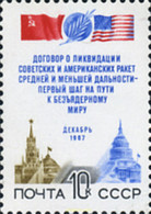 357971 MNH UNION SOVIETICA 1987 AMISTAD CON USA - Collezioni