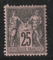 France N° 96 Avec Charnière * Fraicheur Postale Tres Bon Centrage - 1898-1900 Sage (Tipo III)