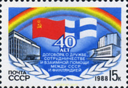 357988 MNH UNION SOVIETICA 1988 AMISTAD CON FINLANDIA - Collezioni