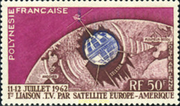 358089 MNH POLINESIA FRANCESA 1962 TELECOMUNICACIONES ESPACIALES - Used Stamps