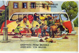 Carte à Système Complète Belgique ( Bruxelles) Excellent état Peu Courante - Bus & Autocars