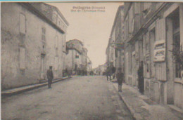 (33) PELLEGRUE (1098 H) Rue De L'Ancienne Poste (Pub Oléo / Automobiles H.Duret / Panneau +vieux Tacots) - Autres & Non Classés