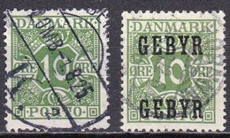 DK322 – DENMARK – 1921-23 – NUMBERS IN FRAME – Y&T # 12-19 USED 9 € - Segnatasse