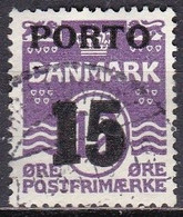 DK330 – DENMARK – 1934 – NUMBERS & WAVES OVERPRINTED – Y&T # 36 USED 7 € - Impuestos