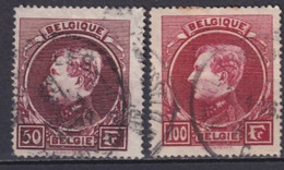 BELGIQUE - 1929 - YVERT N°291A + 292 OBLITERES - COTE = 72.5 EUR. - 1929-1941 Groot Montenez