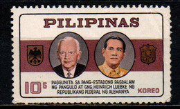 FILIPPINE - 1965 - Visit Of Pres. Heinrich Lubke Of Germany Nov. 18-23, 1964 - USATO - Filipinas