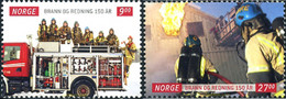 264364 MNH NORUEGA 2011 150 ANIVERSARIO DEL CUERPO DE BOMBEROS DE NORUEGA - Usados