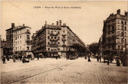 CPA LYON Place Du Pont Et COURS Gambetta (462711) - Lyon 7