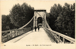 CPA LYON Ile Barbe Le Pont Suspendu (462832) - Lyon 9