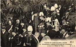 CPA PARIS 4e Visite Du Lord Maire. Notabilites, Officiers (464246) - Empfänge