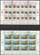 UNO Genf 1987 MiNr.158 - 159  2 Kleinbogen O Gestempelt Tag Der Vereinten Nationen ( E 285 ) - Used Stamps