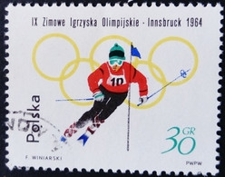 Pologne Poland 1964 Sport Ski Jeux Olympiques Olympic Games Yvert 1323 O Used - Hiver 1964: Innsbruck