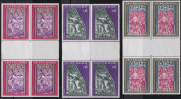 Andorre   .   Y&T   .  206/208  .    Blocs De 4     .    **   .    Neuf SANS Charniere    .     MNH - Neufs