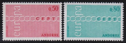 Andorre   .   Y&T   .   212/213    .    **   .    Neuf SANS Charniere    .     MNH - Neufs
