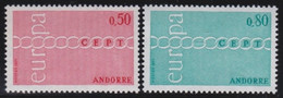 Andorre   .   Y&T   .   212/213    .    **   .    Neuf SANS Charniere    .     MNH - Nuevos